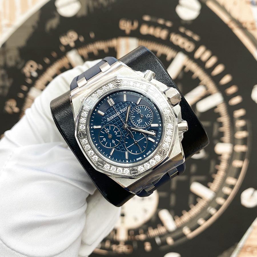 Audemars Piguet Royal Oak Offshore Chronograph 37mm 26231ST.ZZ.D027CA.01 Blue Dial - Gotham Trading