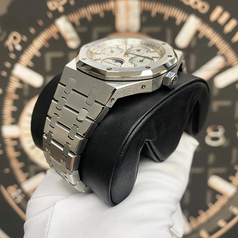 Audemars Piguet Royal Oak Perpetual Calendar 41mm 26574ST Silver Dial Pre-Owned - Gotham Trading