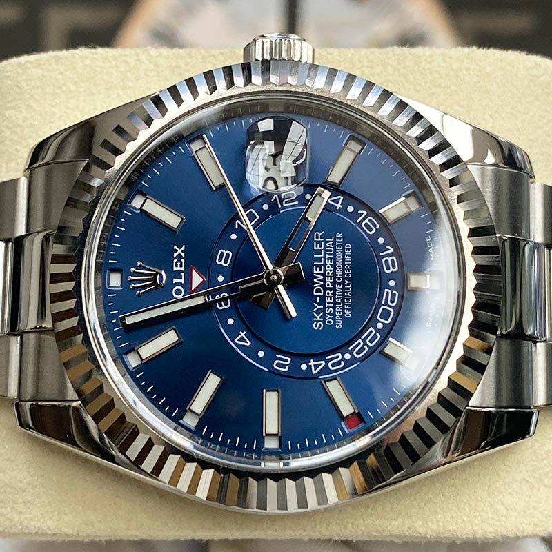 Rolex Sky-Dweller 42mm 326934 Blue Dial Pre-Owned - Gotham Trading