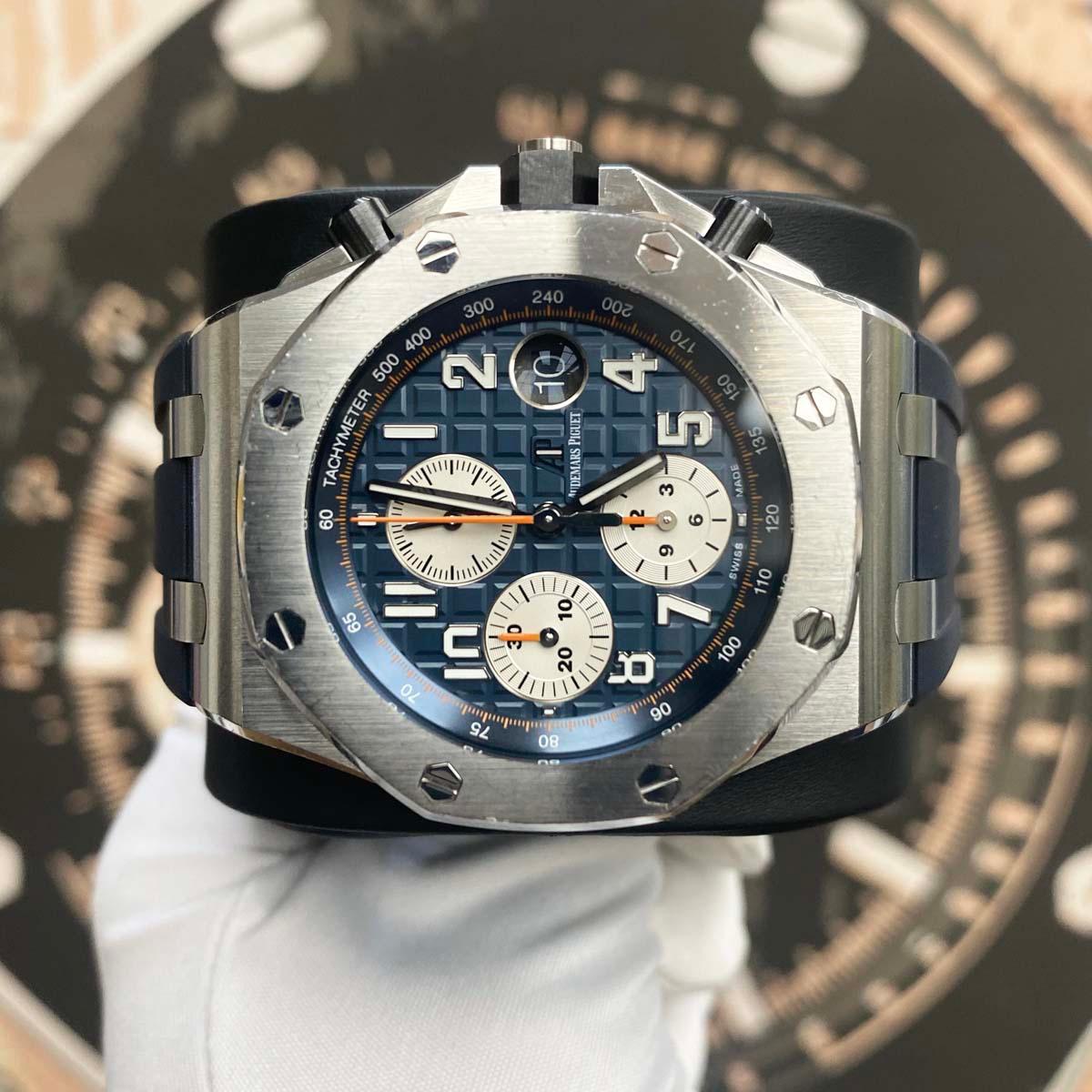 Audemars Piguet Royal Oak Offshore Chronograph 42mm 26470ST Blue Dial Pre-Owned - Gotham Trading