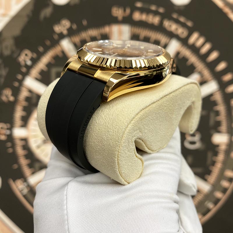 Rolex Sky-Dweller 42mm Oyster Flex 326238 Black Dial - Gotham Trading