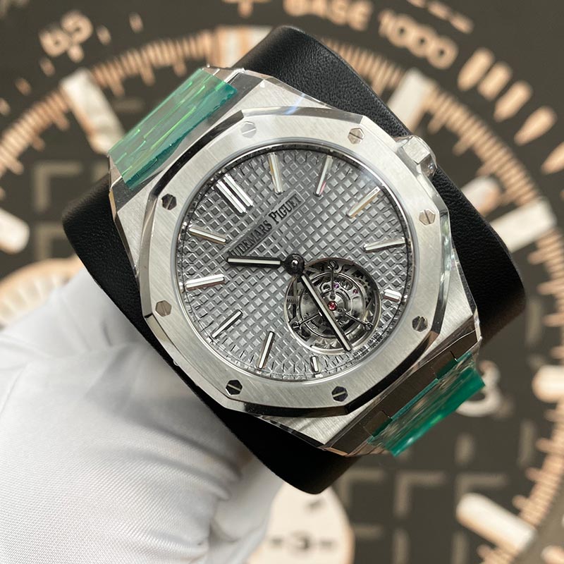 Audemars Piguet Royal Oak Selfwinding Flying Tourbillon 41mm 26730ST.OO.1320ST.06 Grey Dial - Gotham Trading