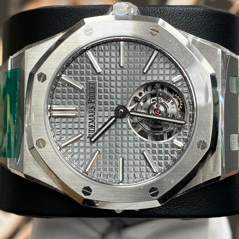 Audemars Piguet Royal Oak Selfwinding Flying Tourbillon 41mm 26730ST.OO.1320ST.06 Grey Dial - Gotham Trading