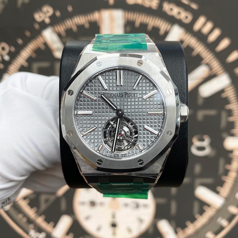 Audemars Piguet Royal Oak Selfwinding Flying Tourbillon 41mm 26730ST.OO.1320ST.06 Grey Dial - Gotham Trading