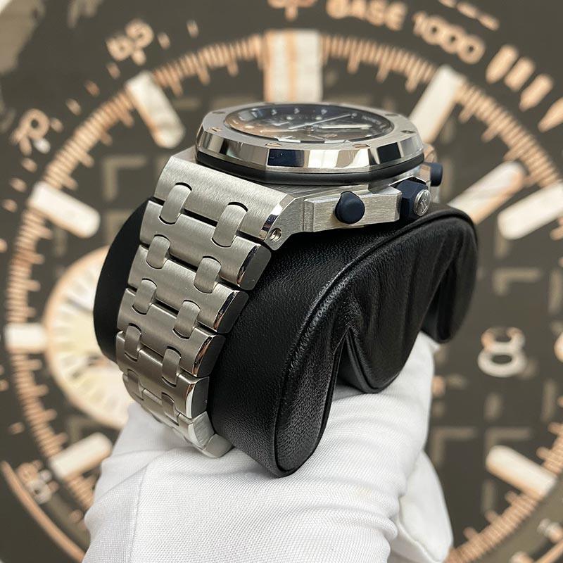 Audemars Piguet Royal Oak Offshore Chronograph 42mm 26237ST Blue Dial Pre-Owned - Gotham Trading