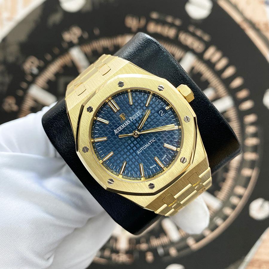 Audemars Piguet Royal Oak 37mm 15450BA.OO.1256BA.02 Blue Dial Pre-Owned - Gotham Trading