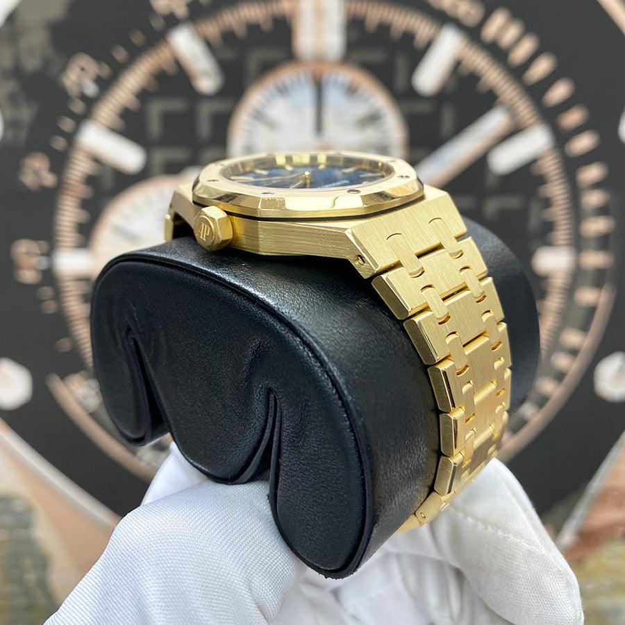 Audemars Piguet Royal Oak 37mm 15450BA.OO.1256BA.02 Blue Dial Pre-Owned - Gotham Trading