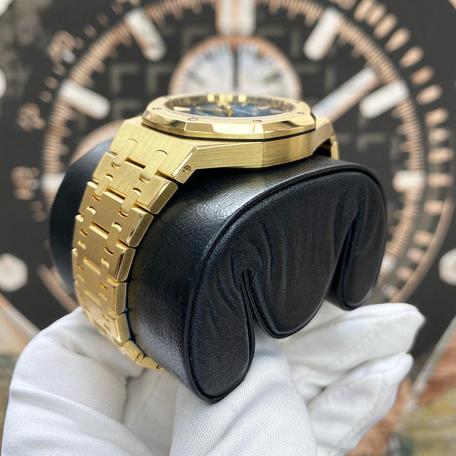 Audemars Piguet Royal Oak 37mm 15450BA.OO.1256BA.02 Blue Dial Pre-Owned - Gotham Trading