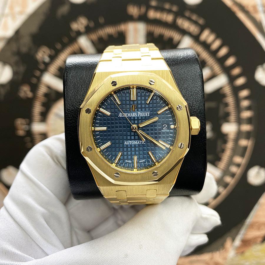 Audemars Piguet Royal Oak 37mm 15450BA.OO.1256BA.02 Blue Dial Pre-Owned - Gotham Trading