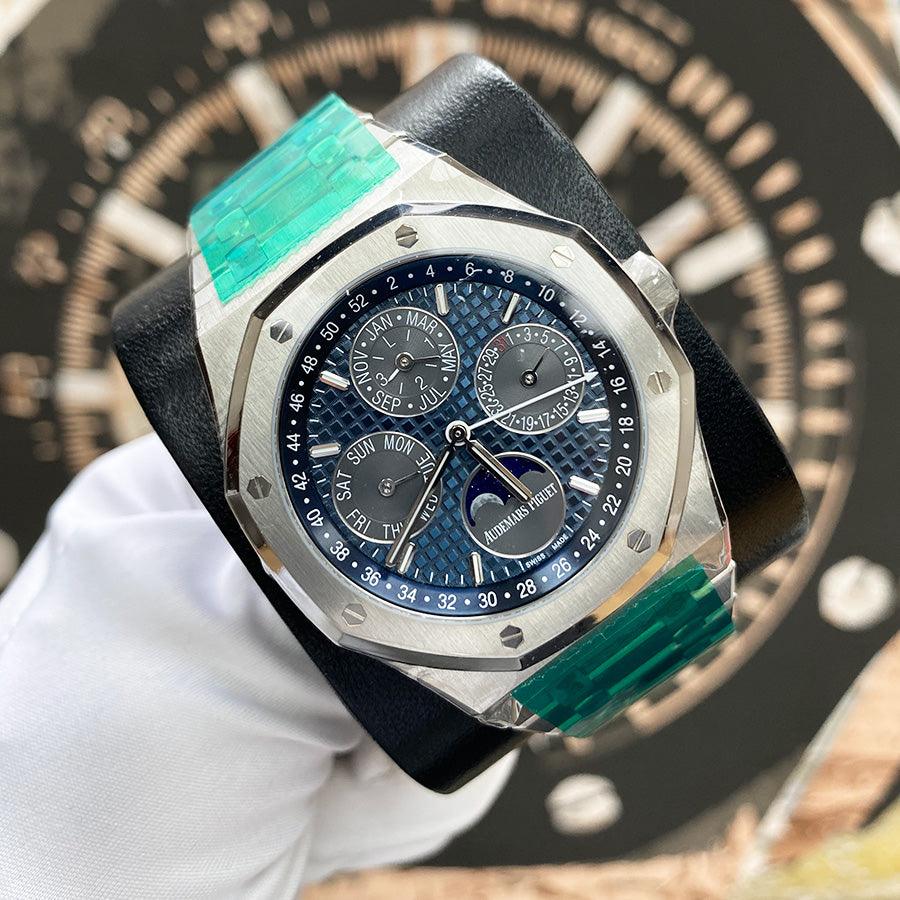 Audemars Piguet Royal Oak Perpetual Calendar 41mm 26574TI.OO.1220TI.01 Blue/Grey Dial - Gotham Trading