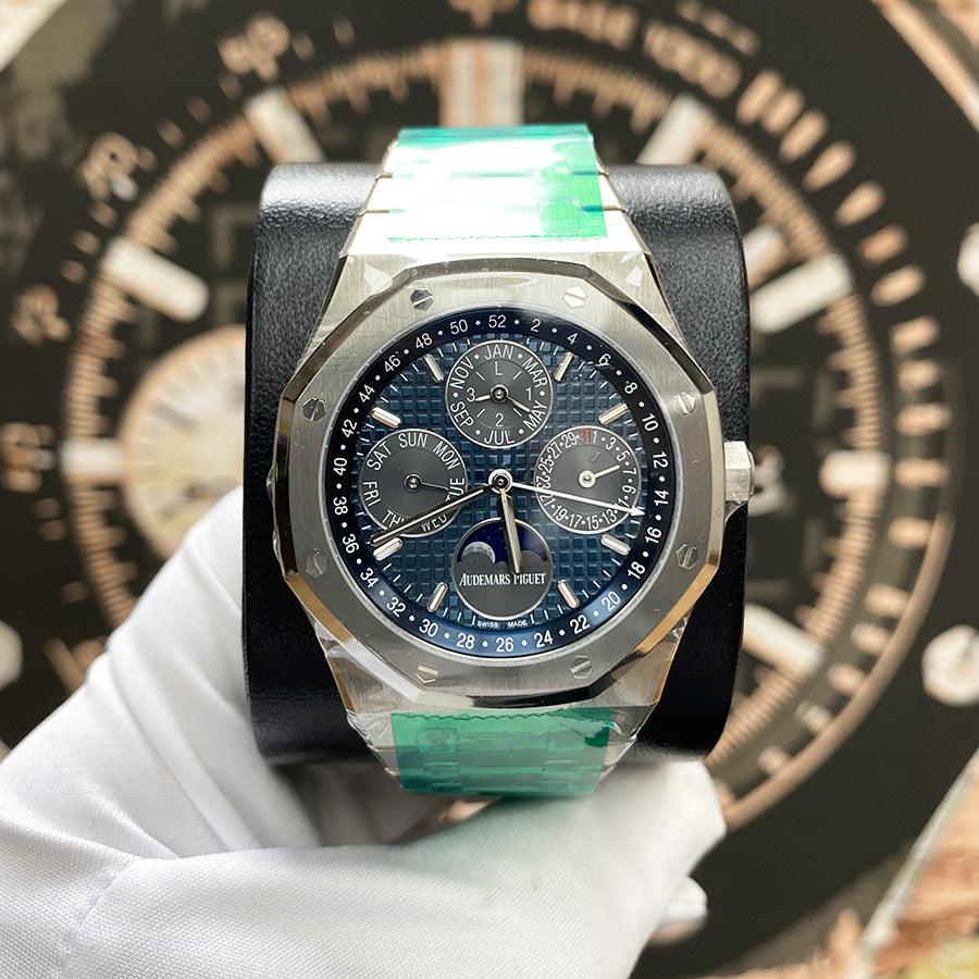 Audemars Piguet Royal Oak Perpetual Calendar 41mm 26574TI.OO.1220TI.01 Blue/Grey Dial - Gotham Trading