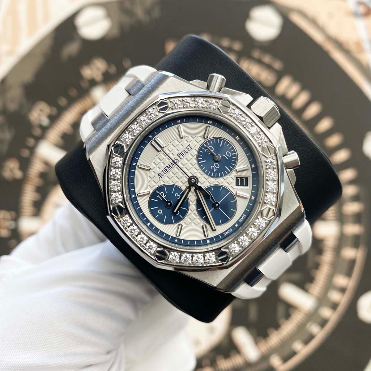 Audemars Piguet Royal Oak Offshore Chronograph 37mm 26231ST.ZZ.D010CA.01 White Dial - Gotham Trading