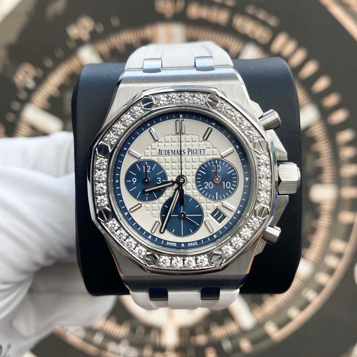 Audemars Piguet Royal Oak Offshore Chronograph 37mm 26231ST.ZZ.D010CA.01 White Dial - Gotham Trading