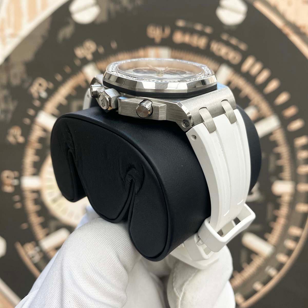 Audemars Piguet Royal Oak Offshore Chronograph 37mm 26231ST.ZZ.D010CA.01 White Dial - Gotham Trading
