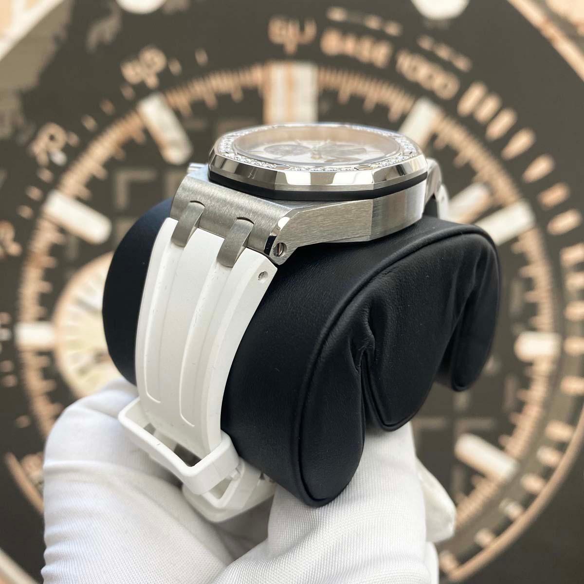 Audemars Piguet Royal Oak Offshore Chronograph 37mm 26231ST.ZZ.D010CA.01 White Dial - Gotham Trading