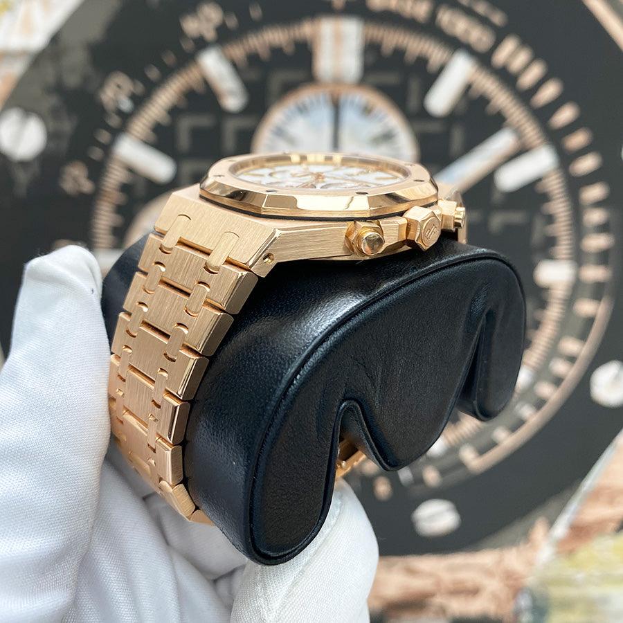 Audemars Piguet Royal Oak Chronograph 41mm 26320OR.OO.1220OR.02 White Dial Pre-Owned - Gotham Trading