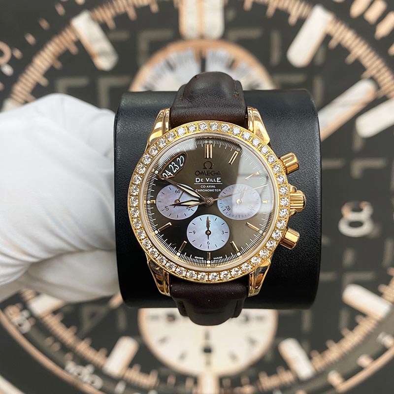 Omega DeVille 35mm Chocolate Dial 4677.60.37 Pre-Owned - Gotham Trading