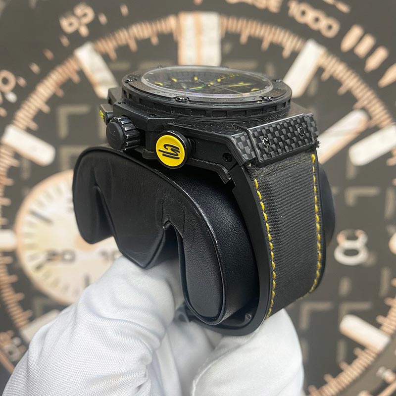 Hublot King Power Limited 500pc Carbon Ayrton Senna 48mm 719.QM.1729.NR.AES210 Pre-Owned - Gotham Trading