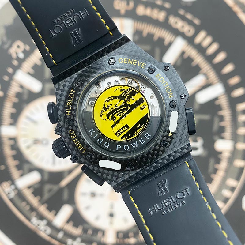 Hublot King Power Limited 500pc Carbon Ayrton Senna 48mm 719.QM.1729.NR.AES210 Pre-Owned - Gotham Trading