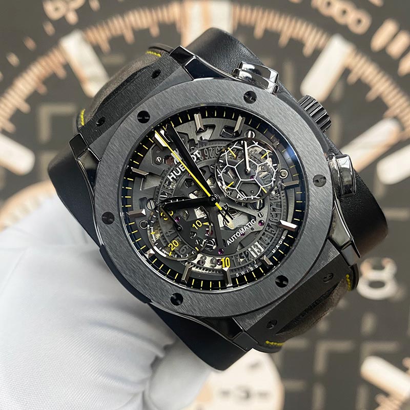 Hublot Classic Fusion Aerofusion Chronograph 45mm Pele Limited 500pc 525.CM.0179.VR.PEL14 Pre-Owned - Gotham Trading