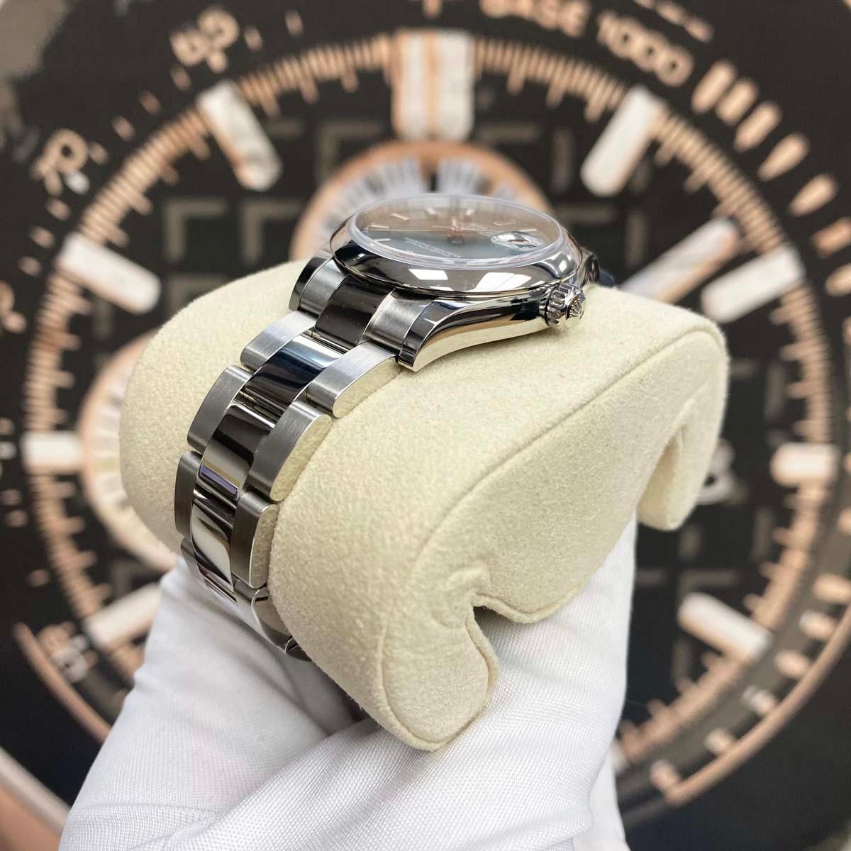 Rolex Datejust Mint Green Dial Domed Bezel 31mm 278240 - Gotham Trading