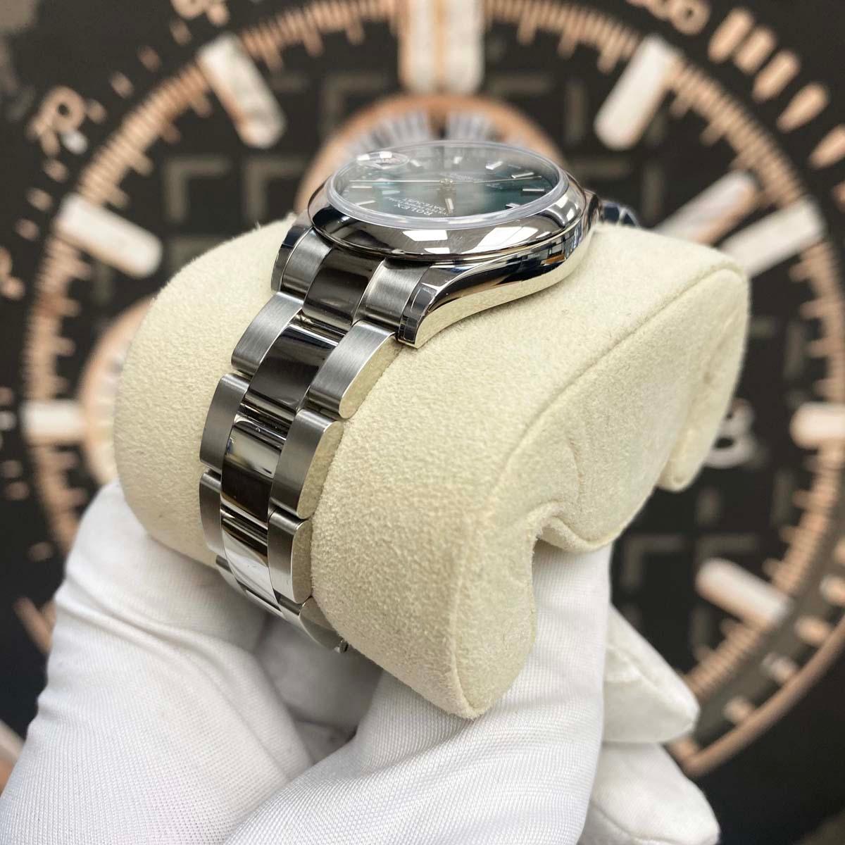 Rolex Datejust Mint Green Dial Domed Bezel 31mm 278240 - Gotham Trading