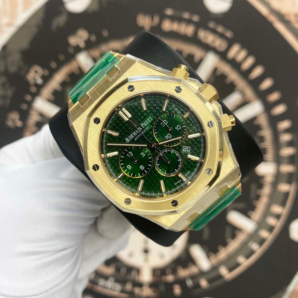 Audemars Piguet Royal Oak Chronograph Limited Edition of 100 Pieces 41mm 26331BA Green Dial - Gotham Trading