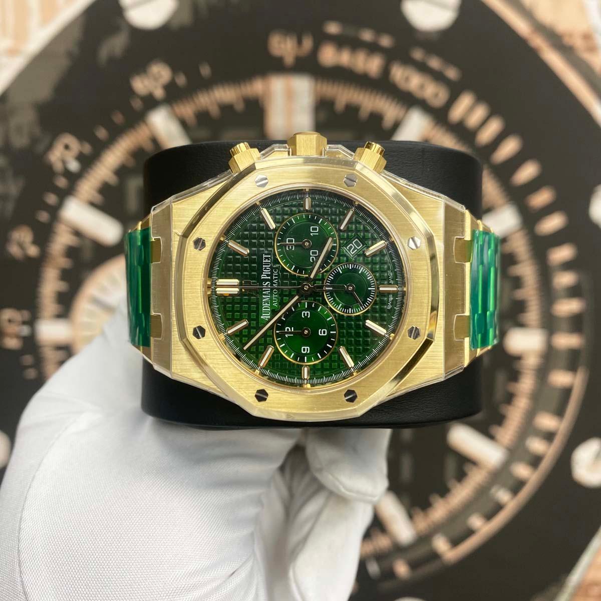 Audemars Piguet Royal Oak Chronograph Limited Edition of 100 Pieces 41mm 26331BA Green Dial - Gotham Trading