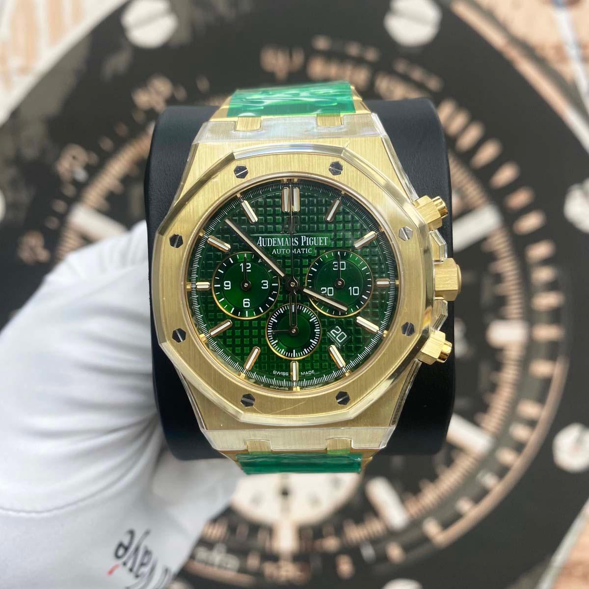 Audemars Piguet Royal Oak Chronograph Limited Edition of 100 Pieces 41mm 26331BA Green Dial - Gotham Trading