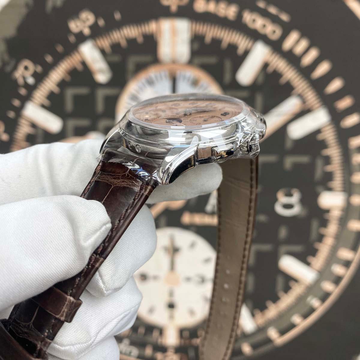 Patek Philippe Grand Complications Perpetual Calendar Chronograph 41mm 5270P Golden Opaline Dial - Gotham Trading