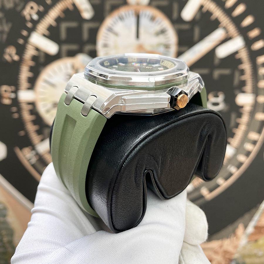 Audemars Piguet Royal Oak Offshore Diver 42mm 15720ST Green Dial - Gotham Trading