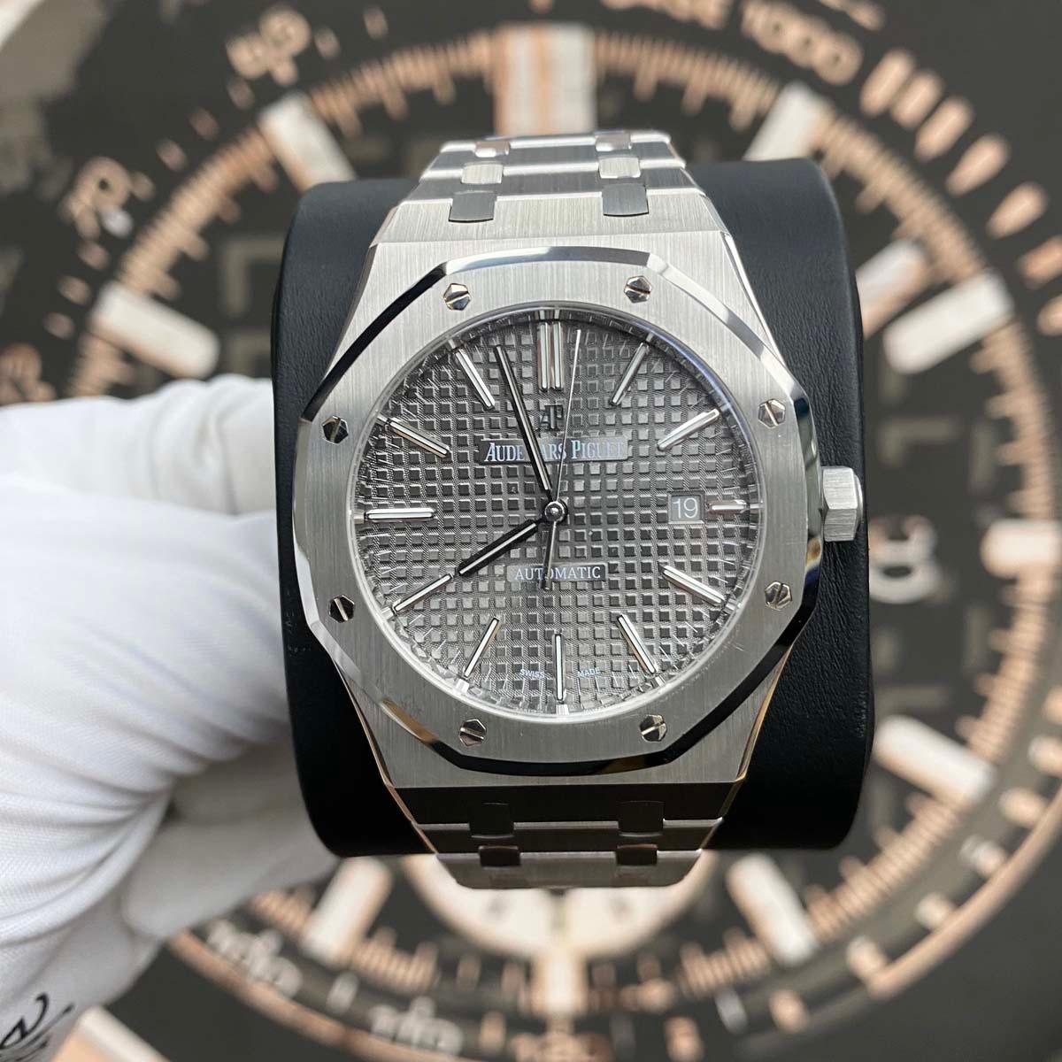Audemars Piguet Royal Oak 41mm 15400ST Grey Dial Pre-Owned - Gotham Trading