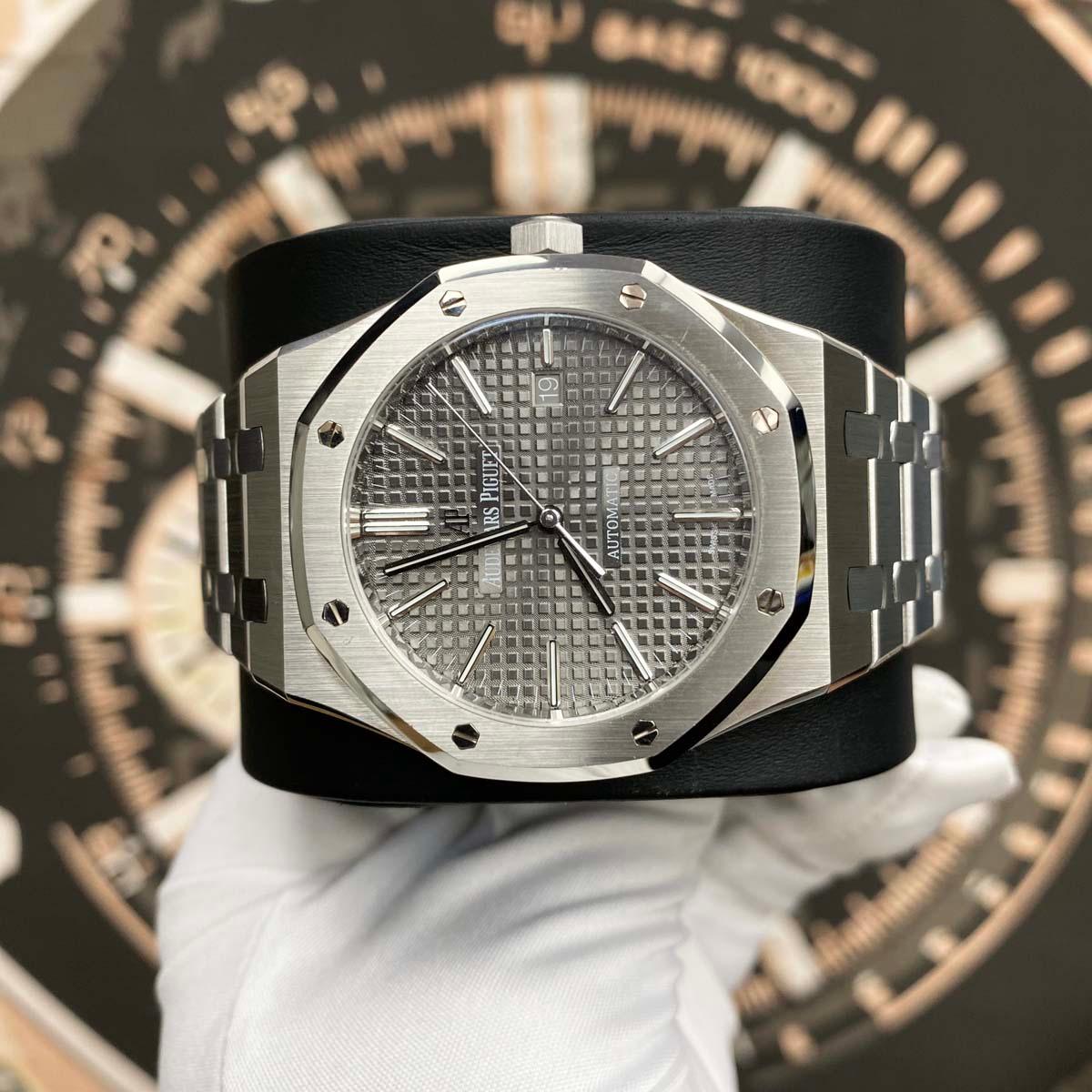 Audemars Piguet Royal Oak 41mm 15400ST Grey Dial Pre-Owned - Gotham Trading