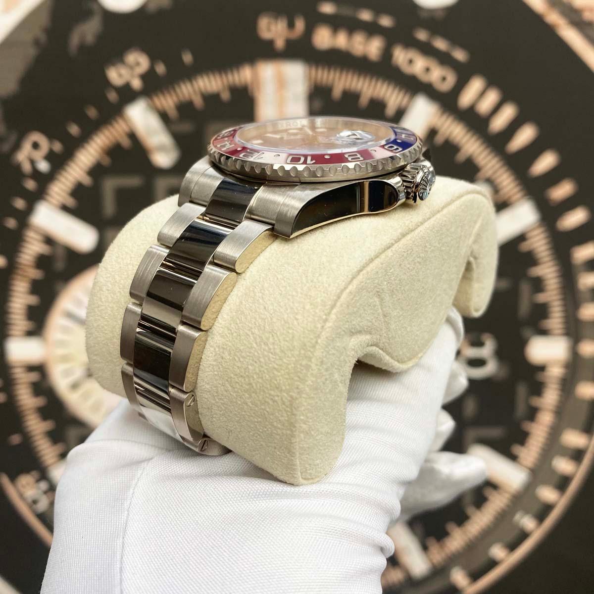 Rolex GMT-Master II "Pepsi" 40mm 126719BLRO White Gold Blue Dial Pre-Owned - Gotham Trading