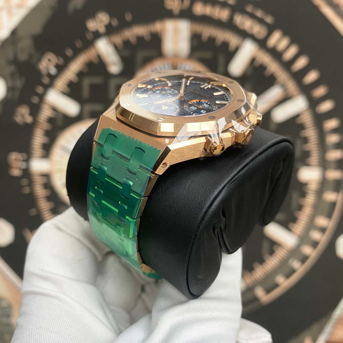 Audemars Piguet Royal Oak Chronograph 38mm 26715OR.OO.1356OR.01 Blue Dial - Gotham Trading