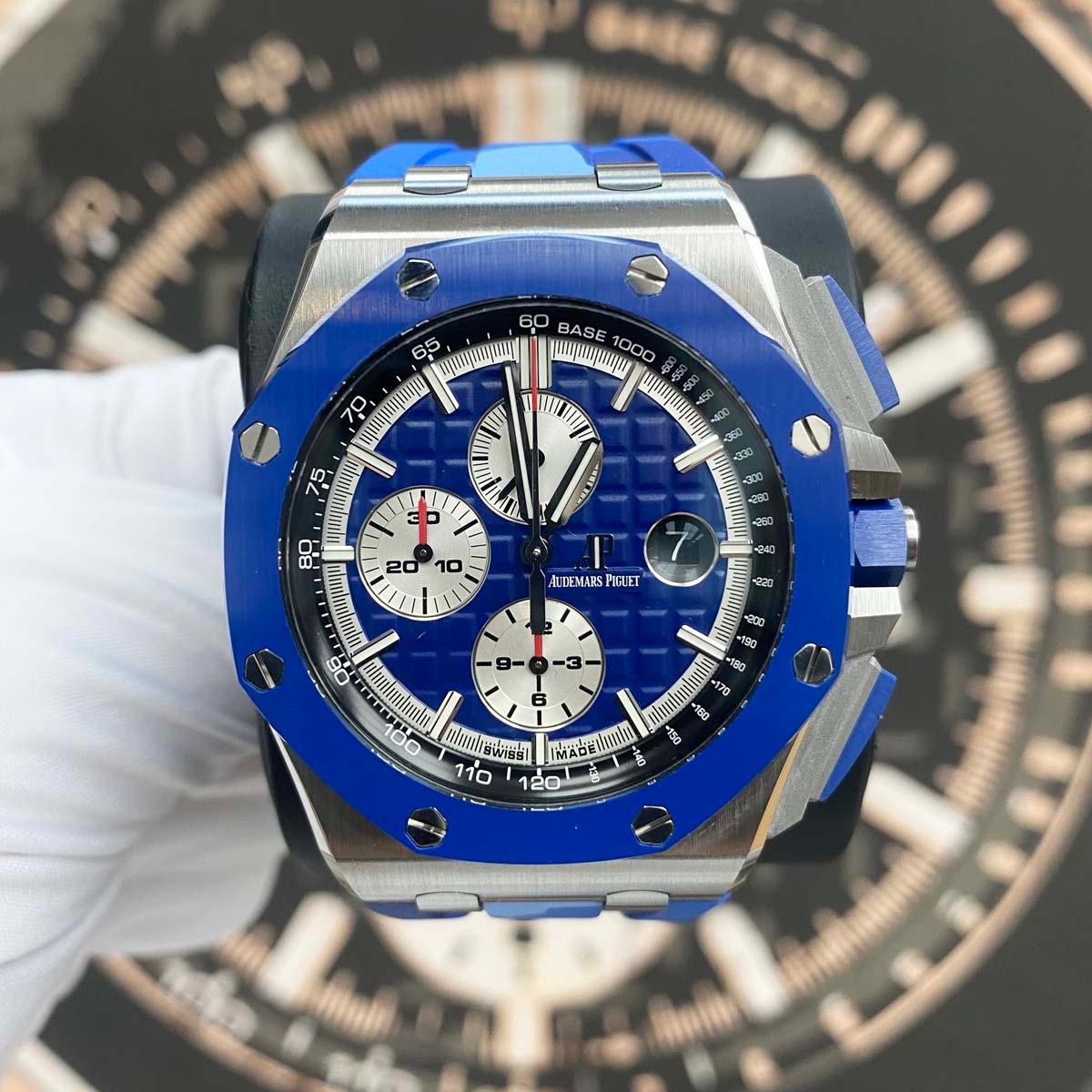 Audemars Piguet Limited Edition Royal Oak Offshore Chronograph 44mm 26400SO Blue Dial Pre-Owned - Gotham Trading