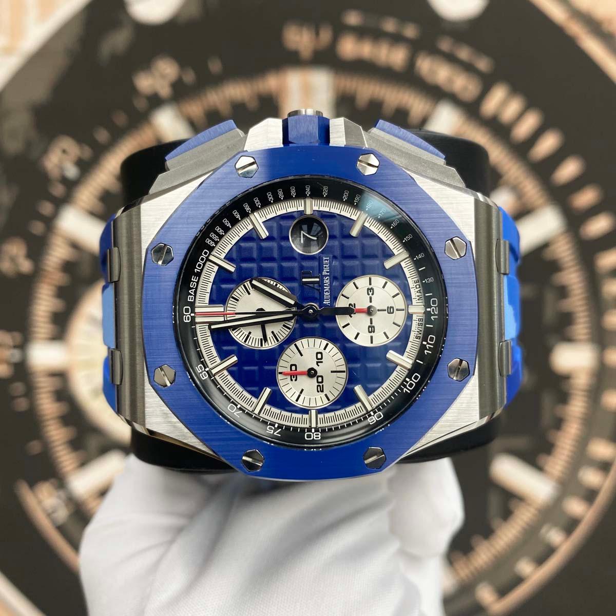 Audemars Piguet Limited Edition Royal Oak Offshore Chronograph 44mm 26400SO Blue Dial Pre-Owned - Gotham Trading