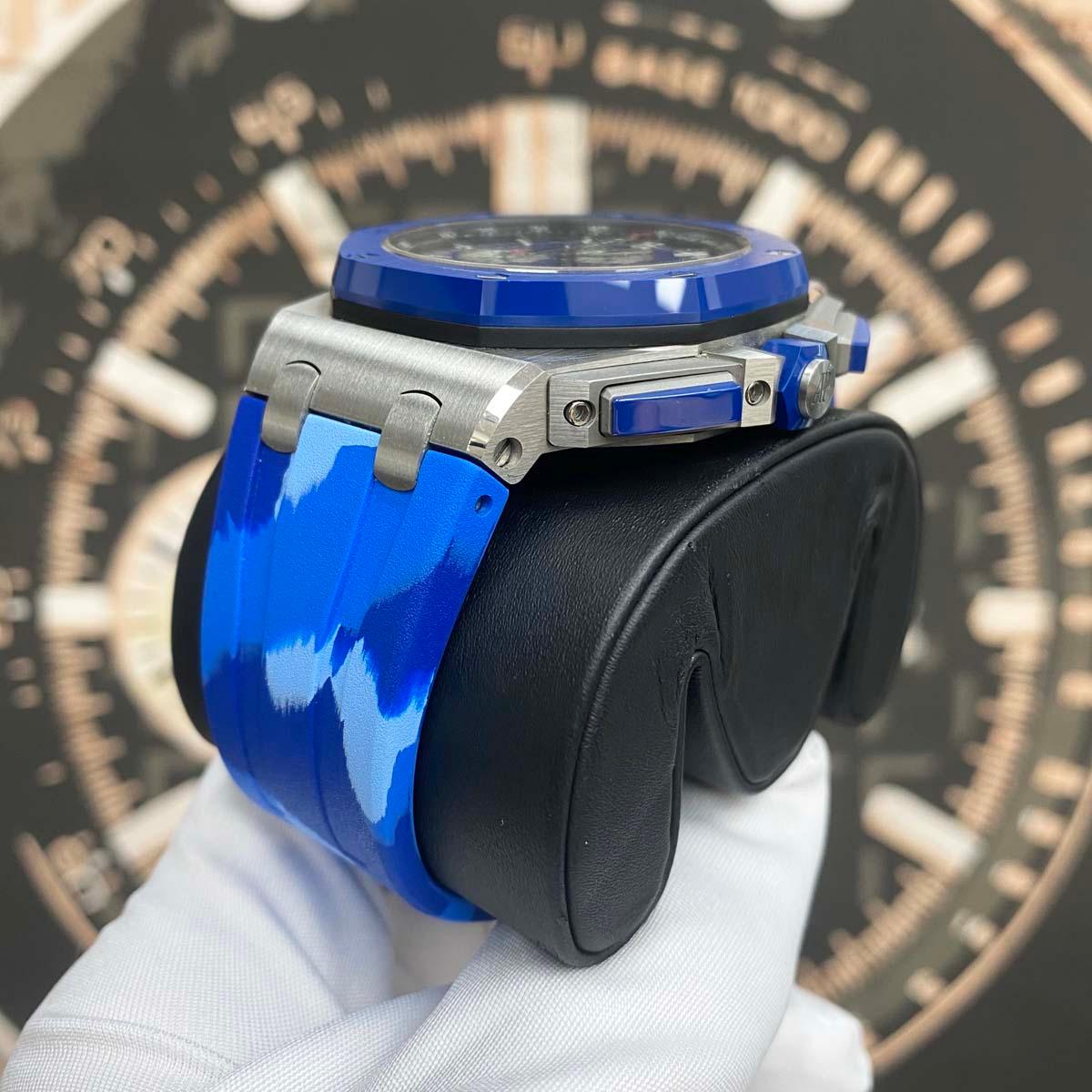 Audemars Piguet Limited Edition Royal Oak Offshore Chronograph 44mm 26400SO Blue Dial Pre-Owned - Gotham Trading
