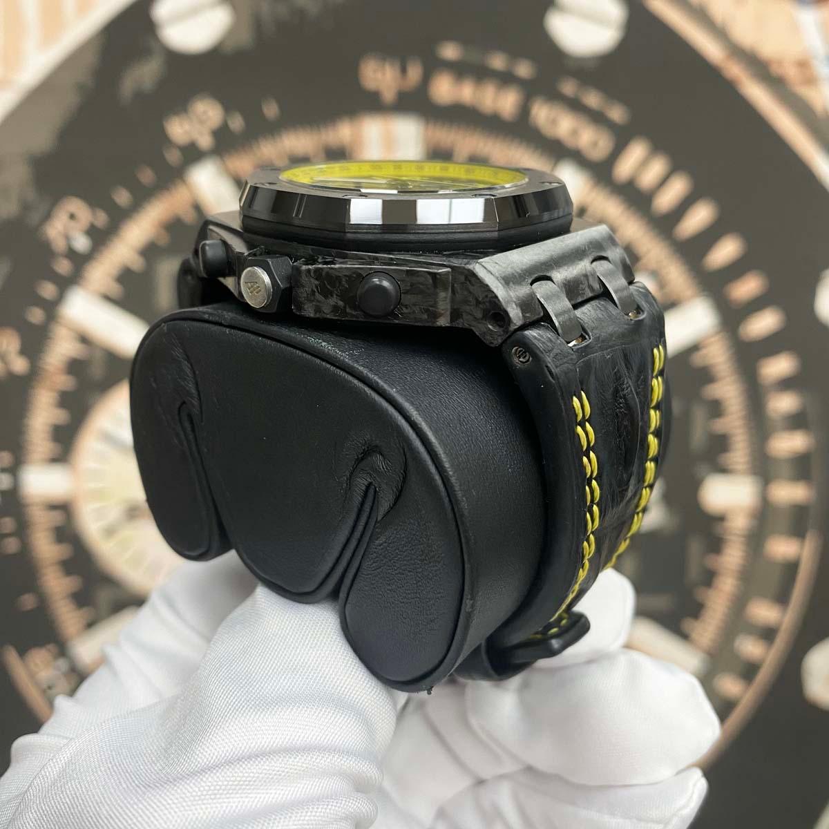 Audemars Piguet Royal Oak Offshore Chronograph 42mm 26176FO Black/Yellow Dial Pre-Owned - Gotham Trading