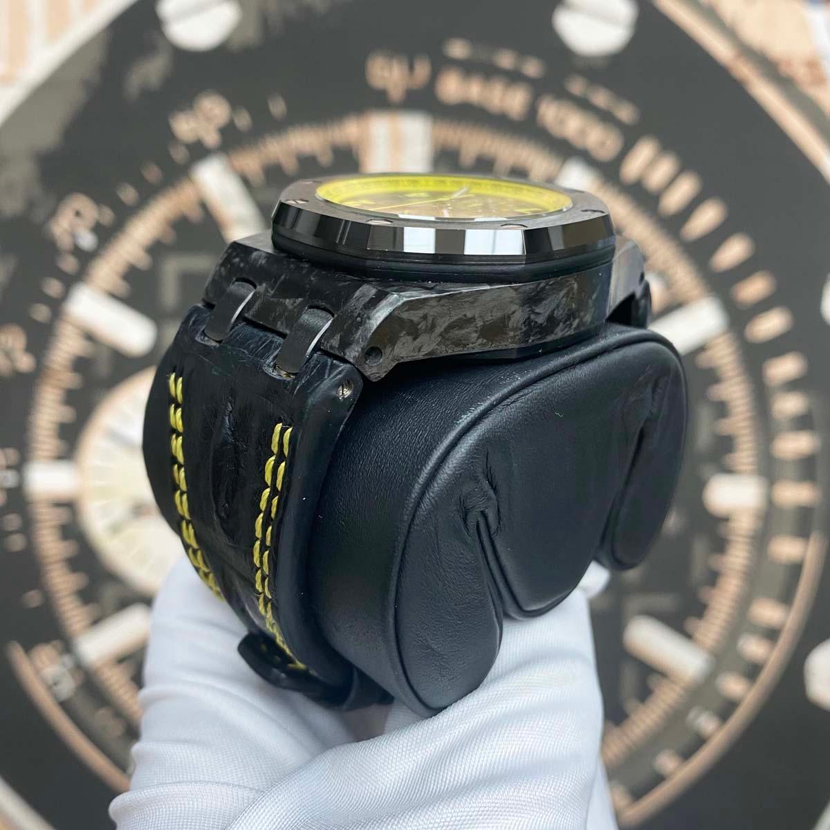 Audemars Piguet Royal Oak Offshore Chronograph 42mm 26176FO Black/Yellow Dial Pre-Owned - Gotham Trading