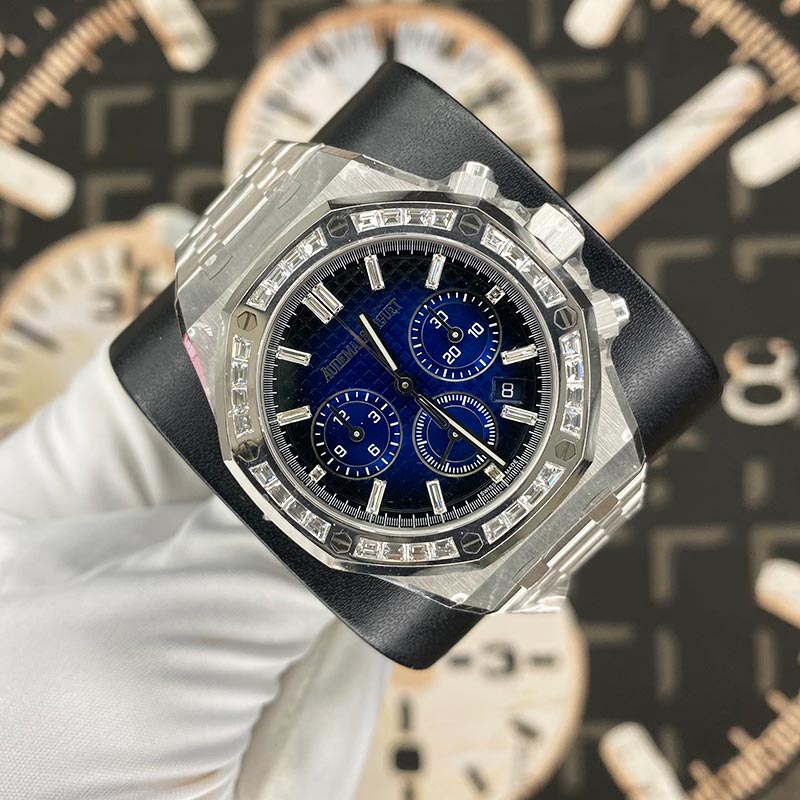 Audemars Piguet Royal Oak Chronograph White Gold 38mm Blue Dial 26715BC.ZZ.1356BC.01