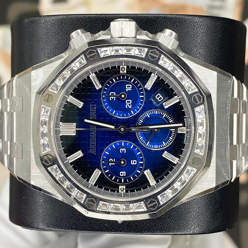 Audemars Piguet Royal Oak Chronograph White Gold 38mm Blue Dial 26715BC.ZZ.1356BC.01