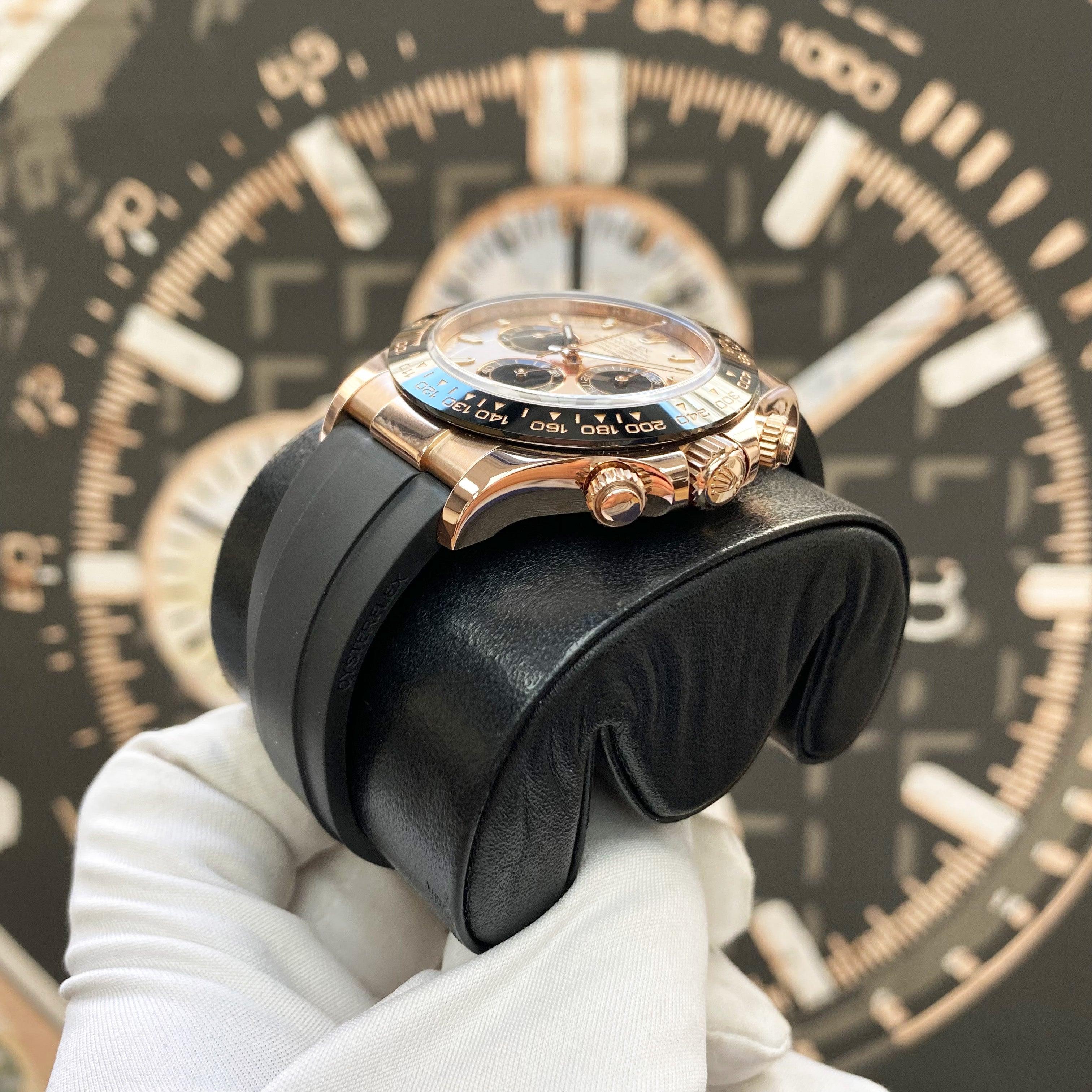Rolex Daytona 40mm Oyster Flex 116515LN Sundust Pink Dial Pre-Owned - Gotham Trading