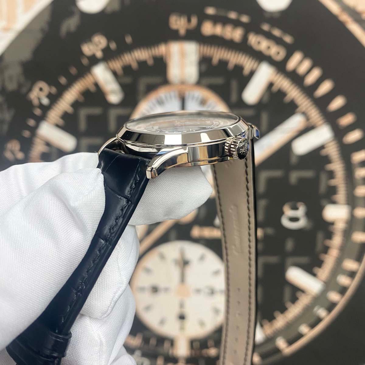 Patek Philippe World Time Complication 38mm 5230G-001 Grey Dial Pre-Owned - Gotham Trading