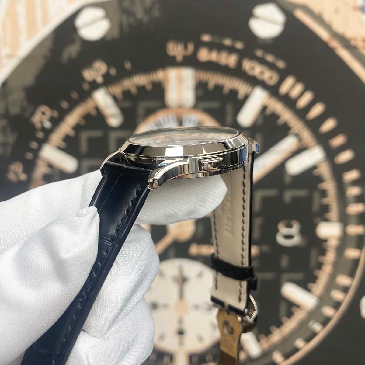Patek Philippe World Time Complication 38mm 5230G-001 Grey Dial Pre-Owned - Gotham Trading