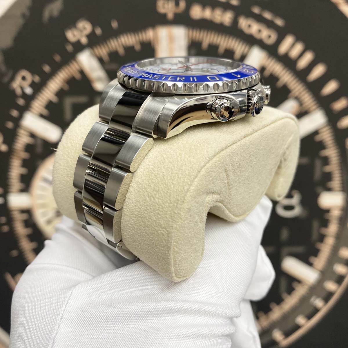 Rolex Yacht-Master II 44mm 116680 Mercedes Hands White Dial Pre-Owned