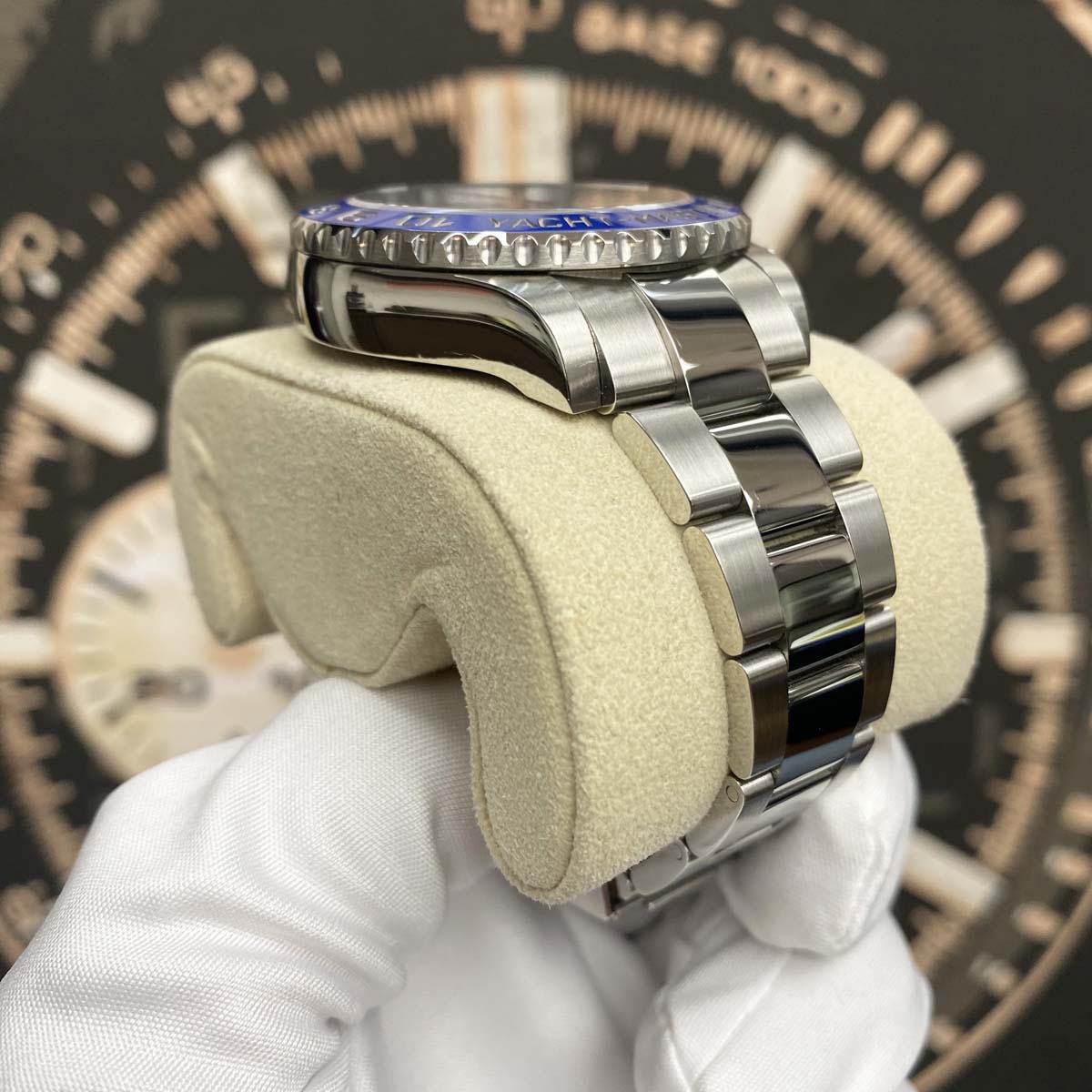 Rolex Yacht-Master II 44mm 116680 Mercedes Hands White Dial Pre-Owned
