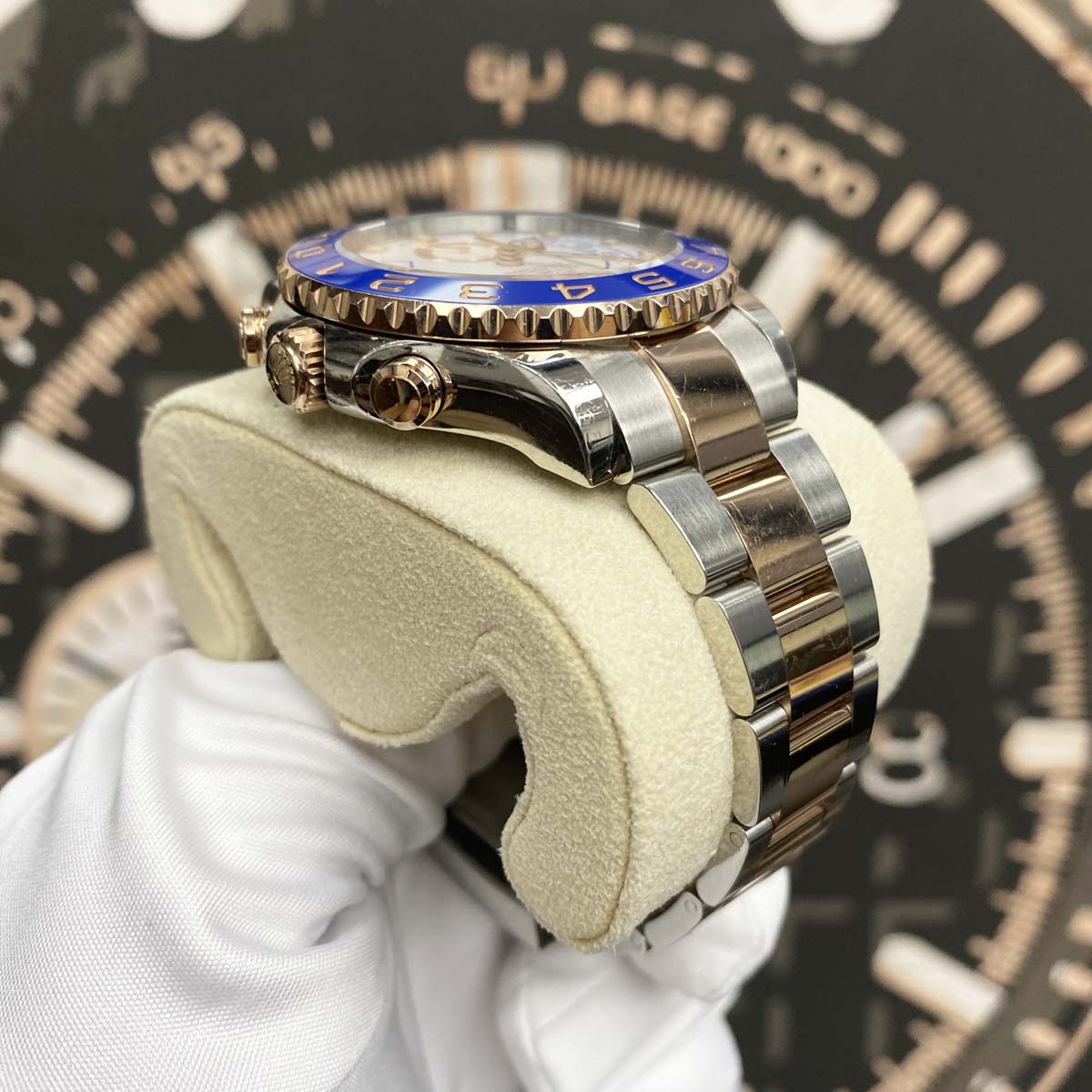 Rolex Yacht-Master II 44mm 116681 Mercedes Hands White Dial Pre-Owned