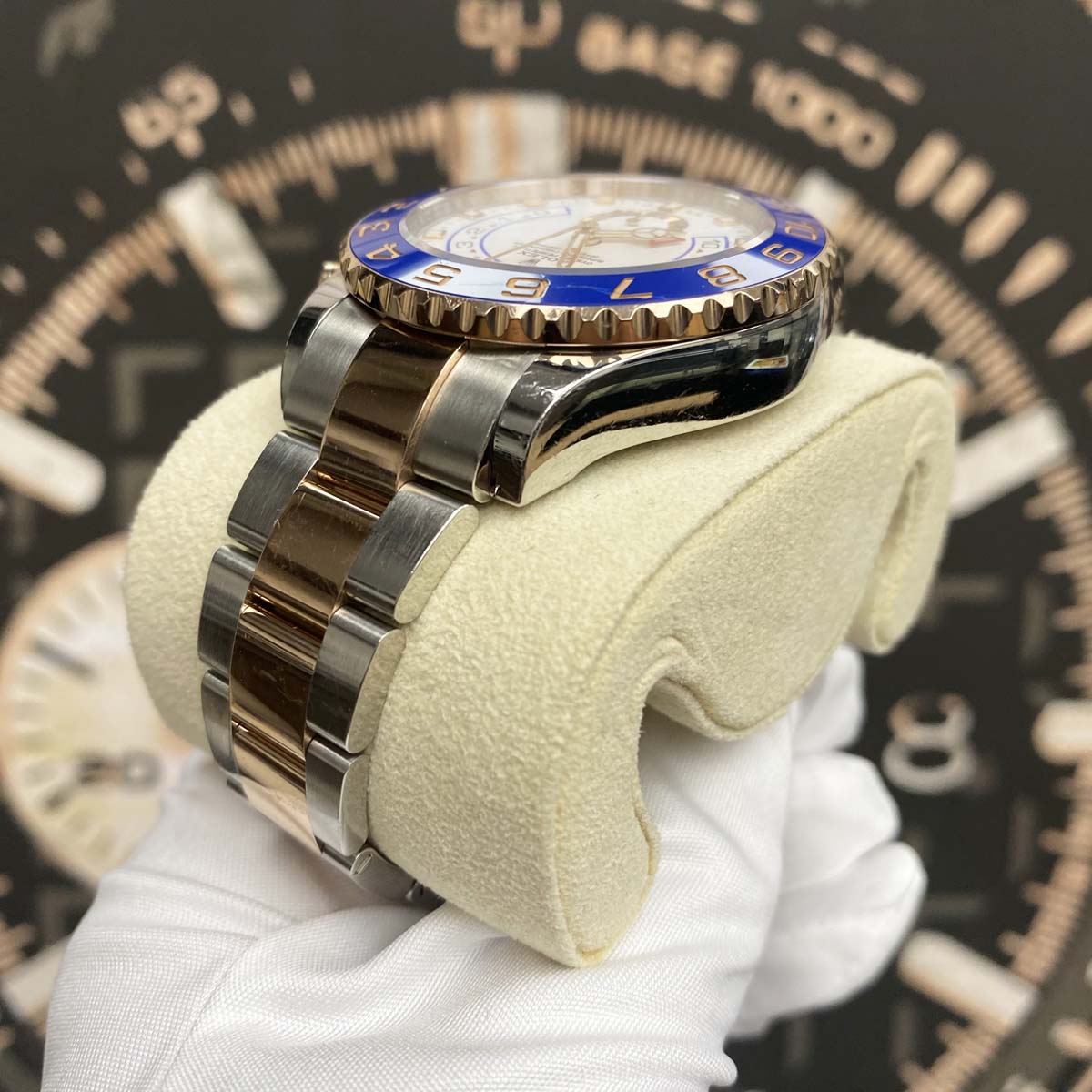Rolex Yacht-Master II 44mm 116681 Mercedes Hands White Dial Pre-Owned
