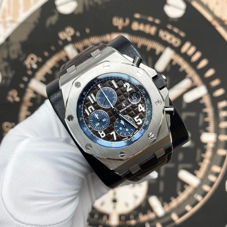 Audemars Piguet Royal Oak Offshore Chronograph 42mm 26470ST Brown Dial Pre-Owned - Gotham Trading